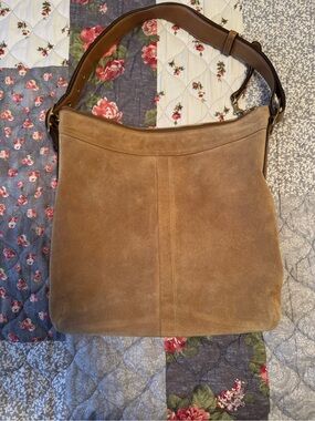 Coach 9324 Legacy Hobo Suede Crossbody Messenger Bag